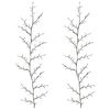 vidaXL LED-pajuk&ouml;ynn&ouml;s-joulukoriste 2 kpl Musta 180 cm Ter&auml;s 192 LEDi&auml;
