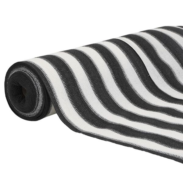 vidaXL Näkösuoja antrasiitti ja valkoinen 1,2x10 m HDPE 75 g/m²