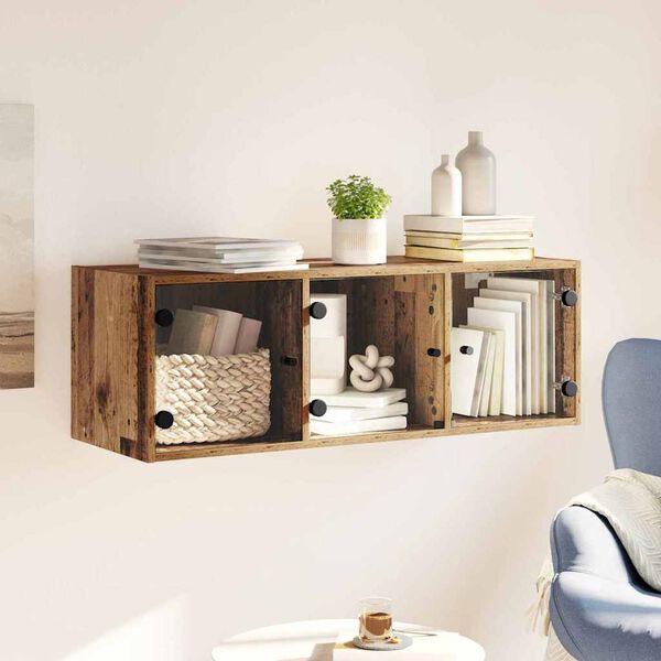 vidaXL Sein&auml;kaappi Vanha Puu 102 x 37 x 35 cm Tekninen puu