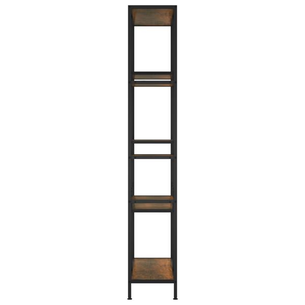 vidaXL Kirjahylly 80x30x180 cm teräs ja tekninen puu