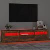 vidaXL TV-taso LED-valoilla savutammi 180x35x40 cm