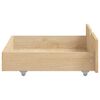 vidaXL Sängynrunko 2 vetolaatikolla täysi mänty 140x200 cm