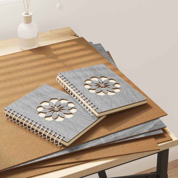 vidaXL Dekoripaneelit 50 pcs Harmaa Sonoma 40 x 60 x 0.27 cm