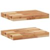 vidaXL Kelluvat hyllyt 2 kpl 40x30x4 cm &ouml;ljytty massiivipuu akaasia