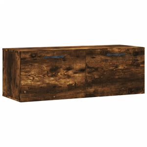vidaXL Sein&auml;kaappi savutammi 100x36,5x35 cm tekninen puu