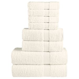 vidaXL Premium Pyyhkeet 8-osaa SOLUND kerma 600 gsm