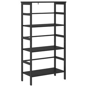 vidaXL Kirjahylly 3 tasoa 60 x 29,5 x 115 cm Tekninen puu Musta tammi.