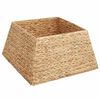 vidaXL Joulupuun kaula Neli&ouml; Ruskea 50 x 50 x 25 cm Vesihyasintti