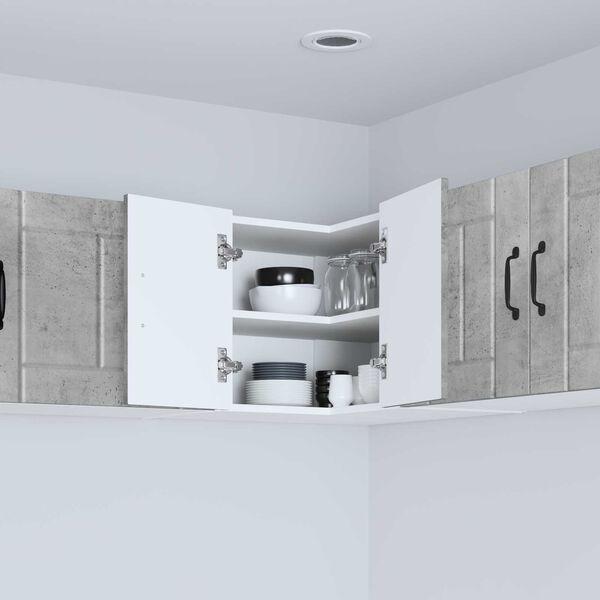 vidaXL Keitti&ouml;kaappi Betoni Harmaa 57 x 57 x 40 cm Tekninen puu