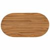 vidaXL P&ouml;yt&auml;levy 80 x 40 x 3,5 cm Ovaali Tiikkipuu Luonnollinen