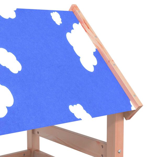 vidaXL Leikkitorni Ruskea Massiivinen Douglas-puu