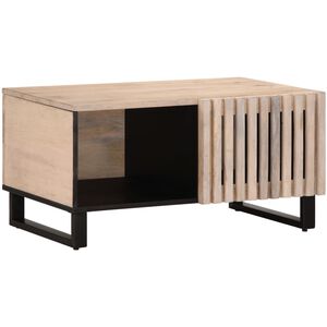 vidaXL Sohvap&ouml;yt&auml; valkoinen 80x51x40 cm t&auml;ysi mangopuu