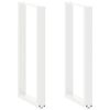 vidaXL Baarip&ouml;yd&auml;n jalat U-muotoiset 2 kpl valkoinen 50x(100-101) cm ter&auml;s