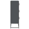 vidaXL Highboard Antrasiitti 68x39x123 cm terästä