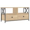 vidaXL TV-taso Sonoma-tammi 90x33x45 cm tekninen puu ja rauta
