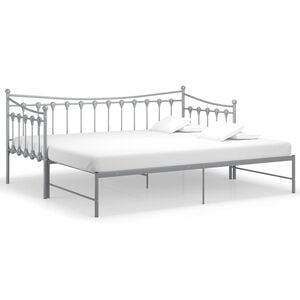vidaXL Vuodesohvan runko harmaa metalli 90x200 cm