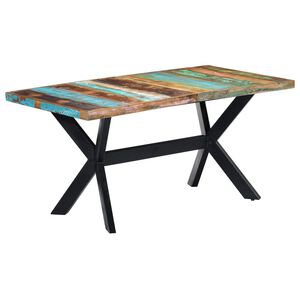 vidaXL Ruokap&ouml;yt&auml; 160x80x75 cm uusiok&auml;ytetty puu
