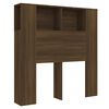vidaXL S&auml;ngynp&auml;&auml;ty s&auml;ilytystilalla ruskea tammi 100x18,5x102,5 cm