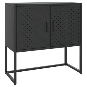 vidaXL Senkki musta 75x35x75 cm ter&auml;s