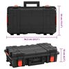 vidaXL Kannettava Flight Case Musta 56,5x34x16 cm PP