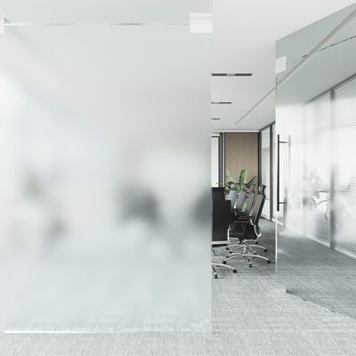 vidaXL Staattinen ikkunakalvo himmeä läpinäkyvä harmaa 90x2000 cm PVC