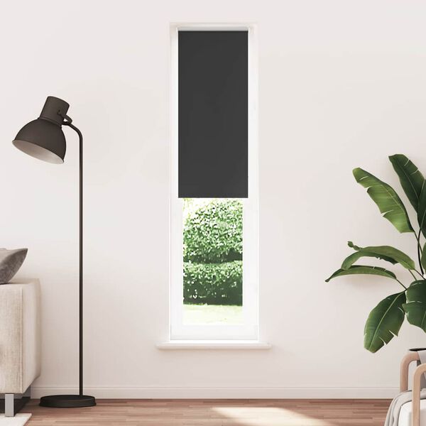 vidaXL Rullaverho Blackout Musta 55x210 cm Kankaan leveys 50,7 cm