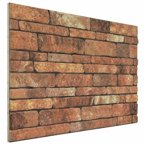 vidaXL Sein&auml;paneelit 10 kpl 100 x 50 cm Ruskea ja valkoinen