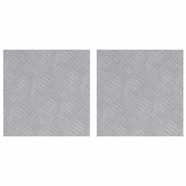 vidaXL Portaan askelma Neli&ouml; 2 pcs Hopea 30 x 30 cm Alumiini