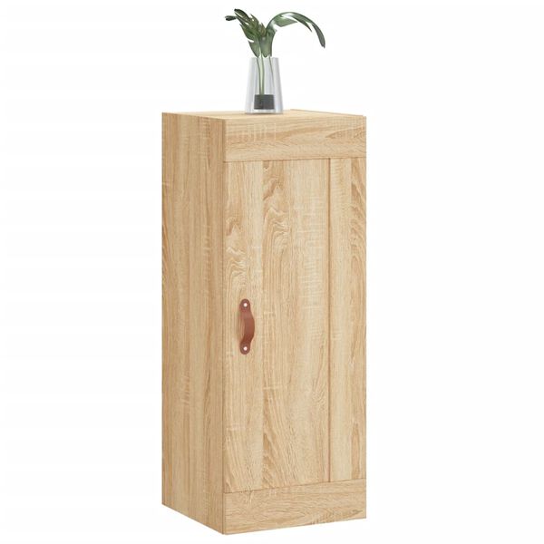 vidaXL Sein&auml;kiinnitett&auml;v&auml; kaappi Sonoma 34,5x34x90 cm tekninen puu
