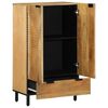 vidaXL Highboard Ruskea 60x33x100 cm Massiivipuu Mango
