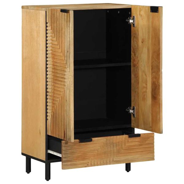 vidaXL Highboard Ruskea 60x33x100 cm Massiivipuu Mango