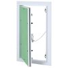 vidaXL Access Panel Vihre&auml; ja hopea 20 x 35 cm Alumiini ja kipsilevy