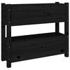 vidaXL Kukkalaatikko musta 77x25x66 cm t&auml;ysi m&auml;nty