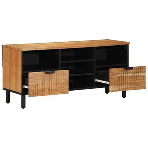 vidaXL TV-kaappi hyllyll&auml; Ruskea 100 x 33,5 x 46 cm Kiinte&auml; mango puu