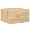 vidaXL Sein&auml;kiinnitett&auml;v&auml;t y&ouml;p&ouml;yd&auml;t 2 kpl Sonoma-tammi 35x35x20 cm