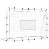 vidaXL Jalkapallomaali verkolla valkomusta 184x61x123 cm ter&auml;s ja PE