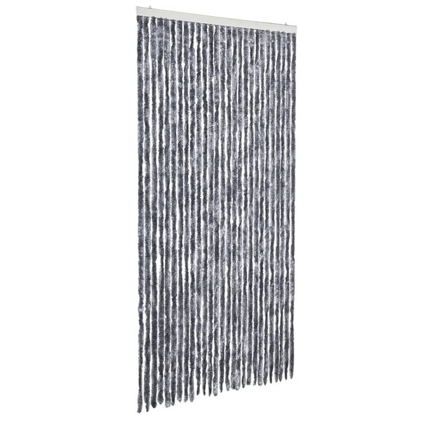 vidaXL Hyönteisverho hopea 118 x 220 cm Chenille