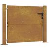vidaXL Puutarhaportti 100x100 cm Corten-ter&auml;s