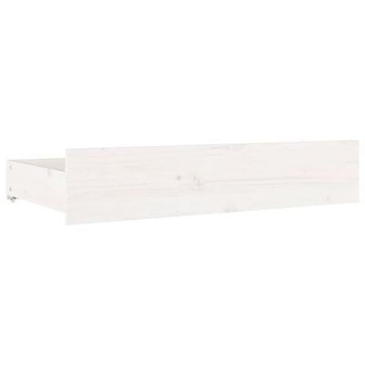 vidaXL Sängynrunko laatikoilla valkoinen 120x200 cm