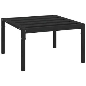 vidaXL Puutarhasohvap&ouml;yt&auml; musta 60x60x35 cm ter&auml;s