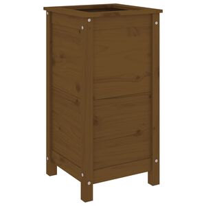 vidaXL Kukkalaatikko hunajanruskea 40x40x78 cm t&auml;ysi m&auml;nty