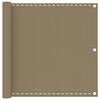 vidaXL Parvekkeen suoja harmaanruskea 90x300 cm HDPE