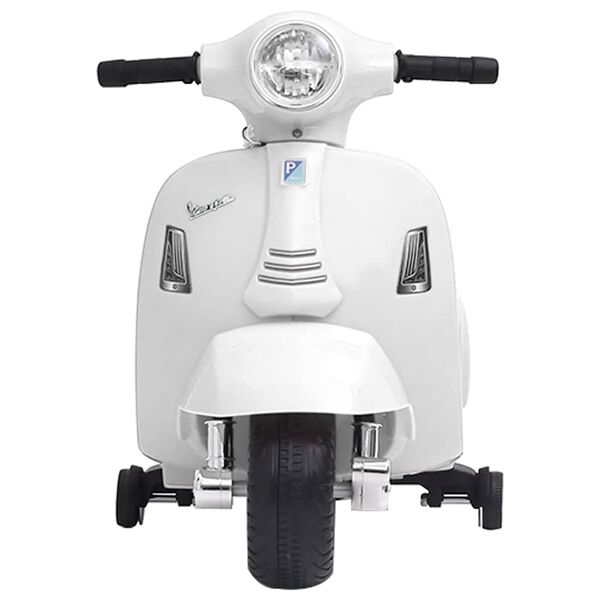 vidaXL S&auml;hk&ouml;toiminen lelumoottoripy&ouml;r&auml; Vespa GTS300 valkoinen