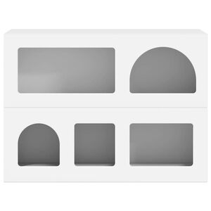 vidaXL Sivup&ouml;yt&auml; Valkoinen 80.5 x 35 x 59 cm Tekninen puu