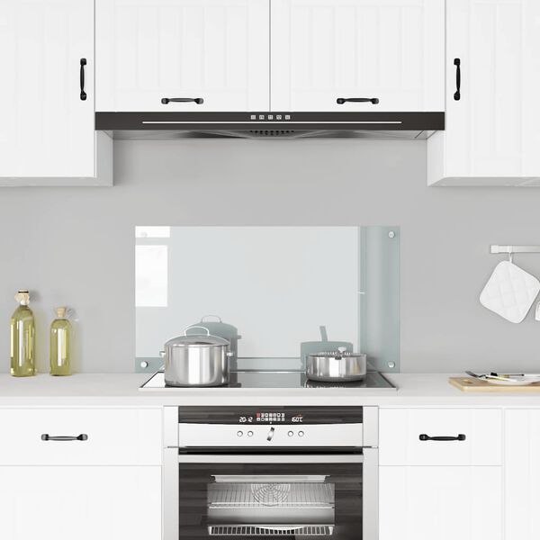 vidaXL Keittiön roiskesuoja läpinäkyvä 90x50 cm karkaistu lasi