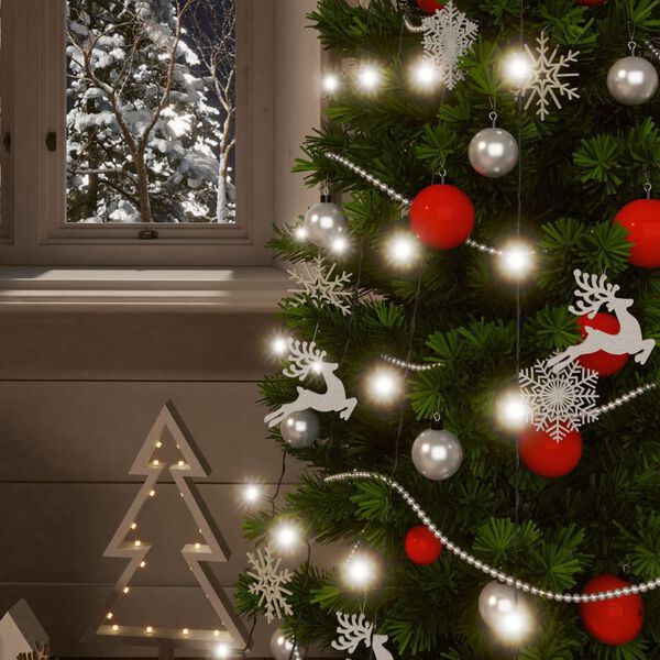 vidaXL Aurinkoenergia keijuvalot 5kpl 5x200 LED kylmä valk. sisä/ulko