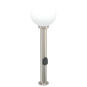vidaXL Pollarivalaisin pistorasialla 80 cm ruostumaton ter&auml;s IP44
