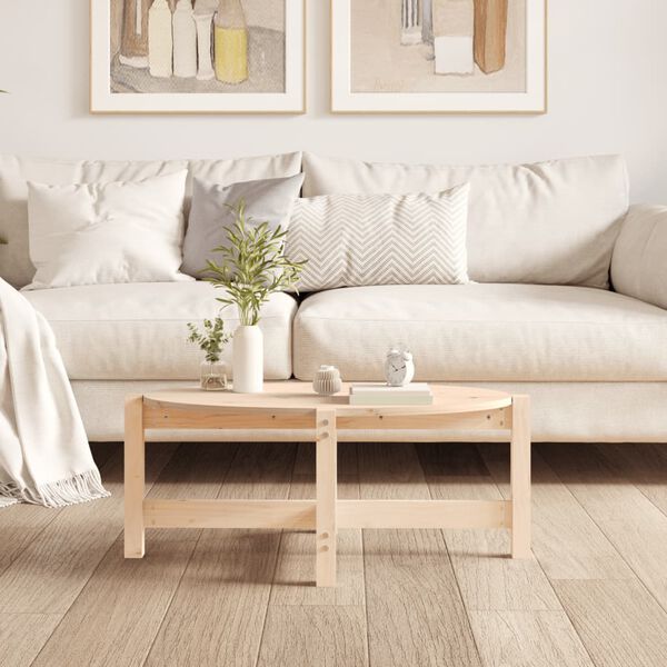 vidaXL Sohvapöytä 87x48x35 cm täysi mänty