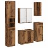 vidaXL Kylpyhuonekalustesetti 5 kpl Vanha puu 64,5 x 33,5 x 59 cm