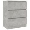 vidaXL Senkki betoninharmaa 60x35x76 cm tekninen puu